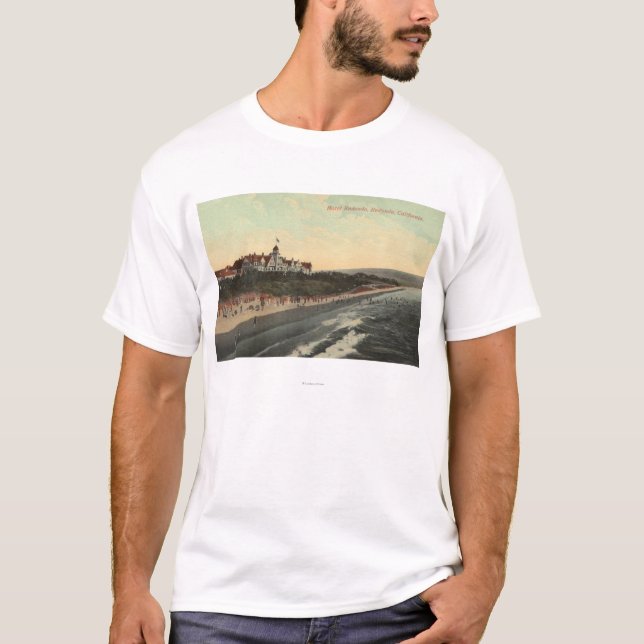 View of Beach & the Hotel Redondo T-Shirt (Front)