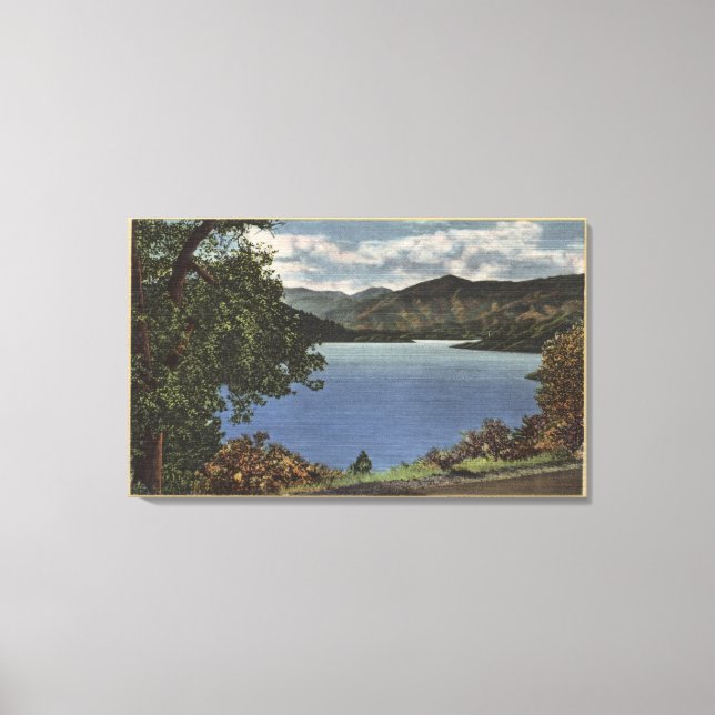 View of Beautiful Shasta Lake Canvas Print (Front)