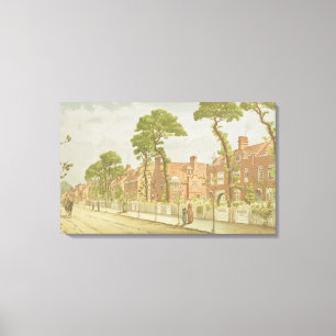 View of Bedford Park, 1882 (colour litho) Canvas Print