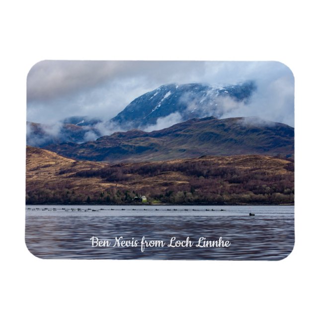 View of Ben Nevis, from Loch Linnhe, Scotland Post Magnet (Horizontal)