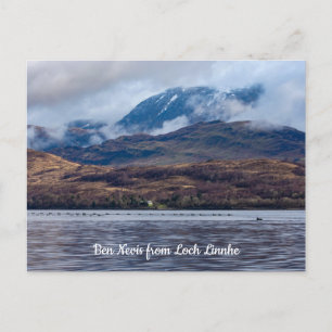 View of Ben Nevis from Loch Linnhe, Scotland Postcard