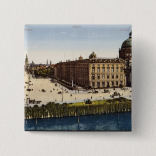 View of Berlin at the turn of the century 15 Cm Square Badge