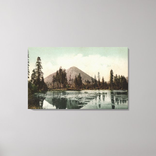 View of Black Buttes Along Shasta Route Canvas Print (Front)