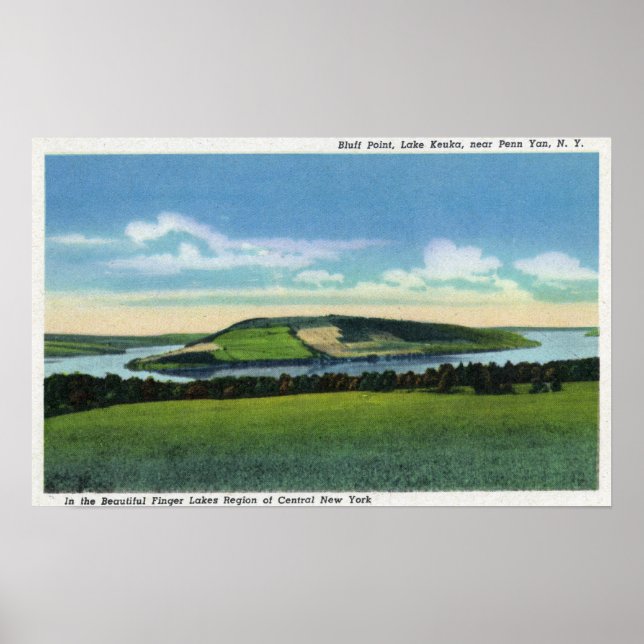 View of Bluff Point near Penn Yan Poster (Front)