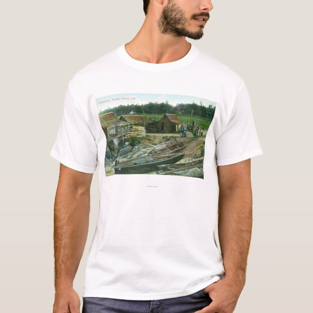 View of Boats on Beach in Chinatown T-Shirt (Front)