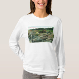 View of Boats on Beach in Chinatown T-Shirt