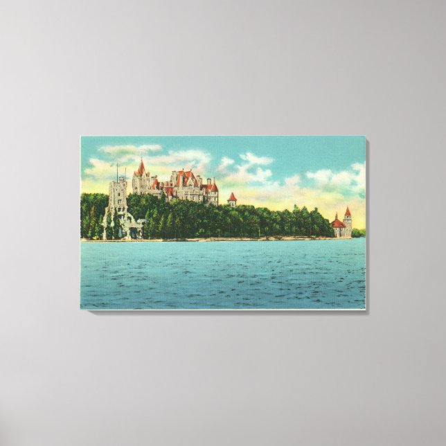 View of Boldt Castle Canvas Print (Front)