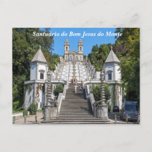 View of Bom Jesus do Monte. Postcard