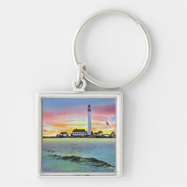 View of Boon Island and Lighthouse from York Key Ring (Front)