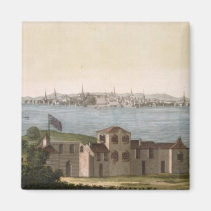 View of Boston, from 'Le Costume Ancien et Moderne Magnet