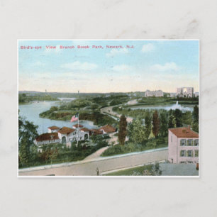 View of Branch Brook Park, Newark NJ 1911 Vintage Postcard
