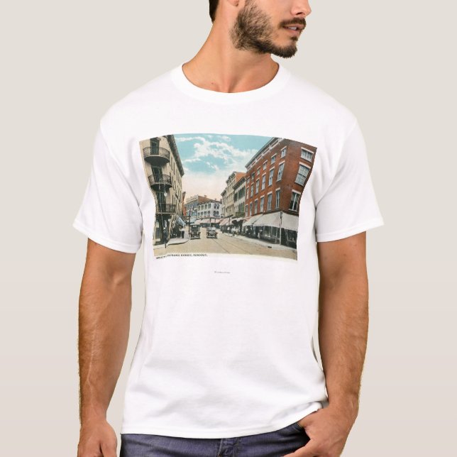 View of Broadway and Corner Strand Street T-Shirt (Front)