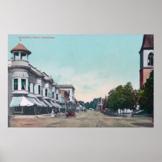 View of BroadwayChico, CA Poster
