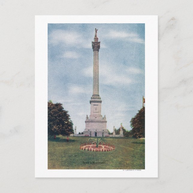 View of Brock's Monument # 2 Postcard (Front)