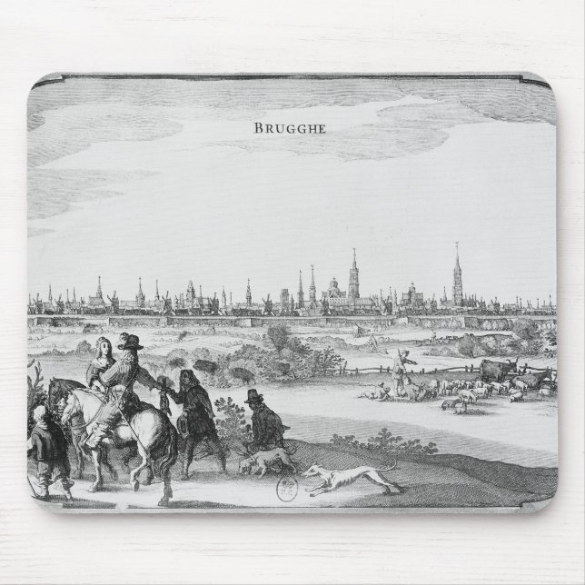 View of Bruges Mouse Mat (Front)