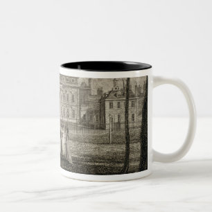 View of Buckingham House, engraved by W. Knight, p Two-Tone Coffee Mug