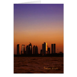 View of Buenos Aires at sunset