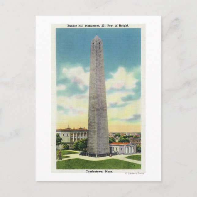 View of Bunker Hill Monument # 2 Postcard (Front)