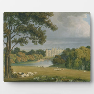 View of Burghley House, seat of the Marquis of Exe Plaque