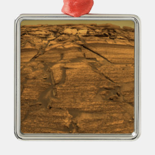 View of Burns Cliff on Mars Metal Tree Decoration