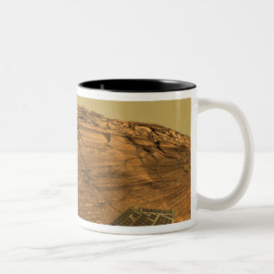 View of Burns Cliff on Mars Two-Tone Coffee Mug