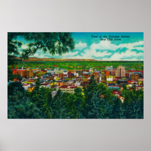 View of Business Section from Cliff Drive Poster