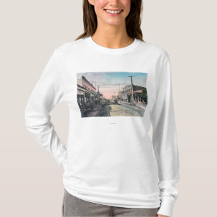 View of Business Section with Horse Carriages T-Shirt