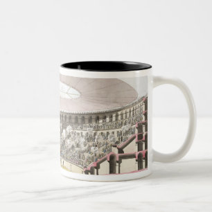 View of Caesar's Amphitheatre (colour litho) Two-Tone Coffee Mug