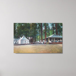 View of Camp CurryYosemite Nat'l Park, CA Canvas Print