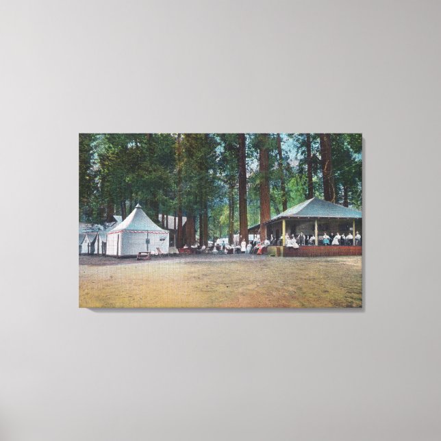 View of Camp CurryYosemite Nat'l Park, CA Canvas Print (Front)