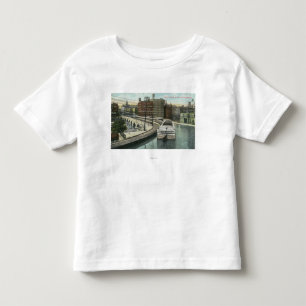 View of Canal Boats going over the Aqueduct Toddler T-Shirt