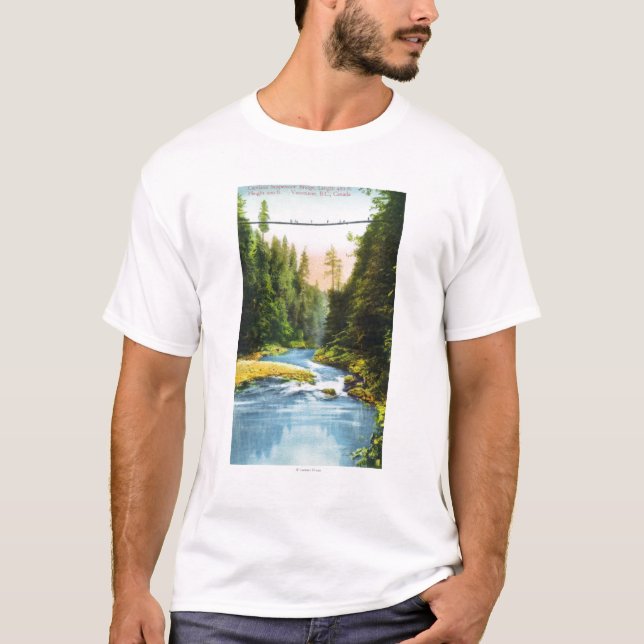 View of Capilano Suspension Bridge # 2 T-Shirt (Front)
