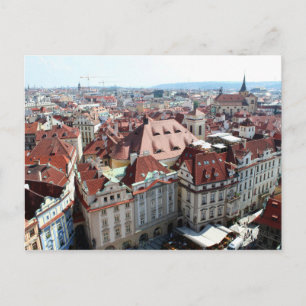 View of capital city of Prague in Czech Republic Postcard
