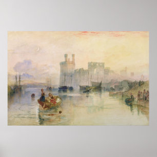 View of Carnarvon Castle Poster