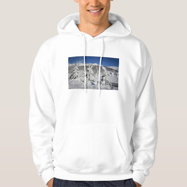 View Of Catedral Ski Resort In Bariloche Hoodie (Front)