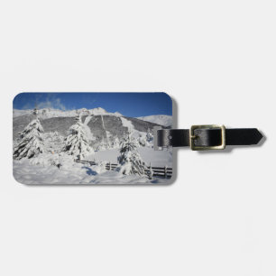 View Of Catedral Ski Resort In Bariloche Luggage Tag