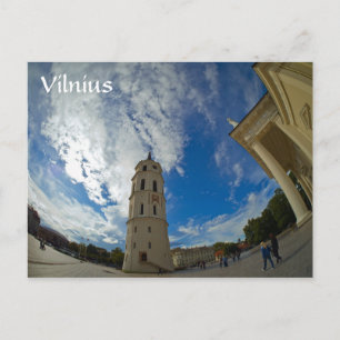 View of Cathedral Basilica, Vilnius Lithuania Postcard