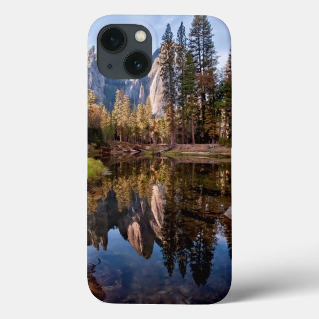View of Cathedral Peaks Case-Mate iPhone Case (Back)