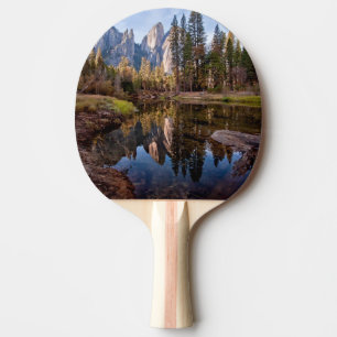 View of Cathedral Peaks Ping Pong Paddle