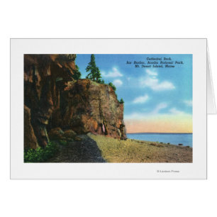 View of Cathedral Rock, Bar Harbour