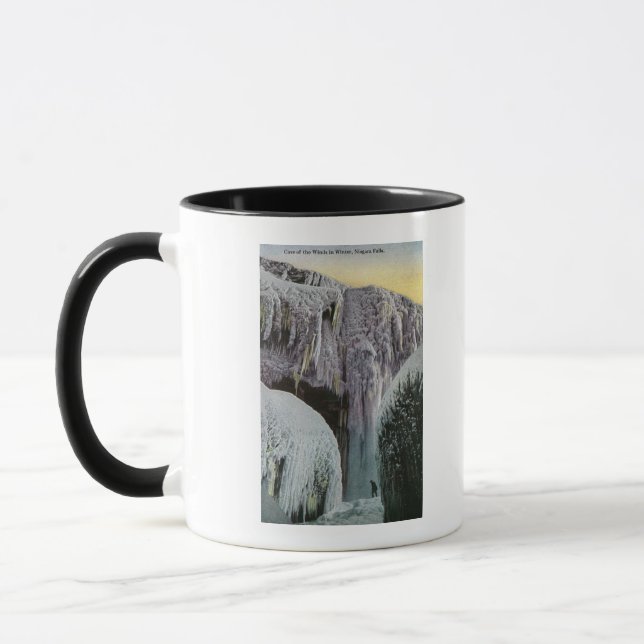 View of Cave of the Winds in Winter Mug (Left)