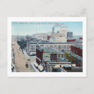 View of Cedar Rapids, Iowa 1909 Vintage Postcard