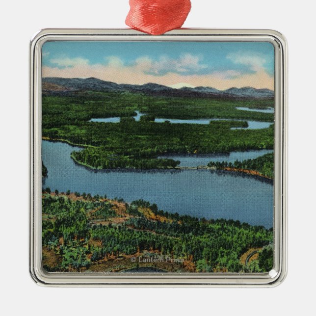 View of Chapel Pond Road near Keene Valley Metal Tree Decoration (Front)