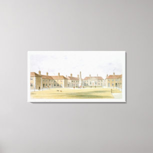 View of Charles Hopton's Alms Houses, 1852 Canvas Print