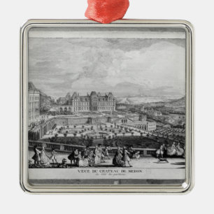 View of Chateau de Meudon Metal Tree Decoration