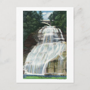 View of Chequagah Falls Postcard