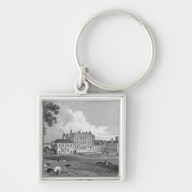 View of Chevening Place, engraved by S. Lacy Key Ring (Front)