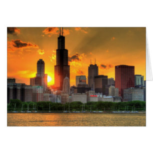 View of Chicago's skyline from Adler