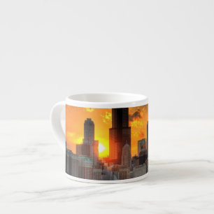 View of Chicago's skyline from  Adler Espresso Cup