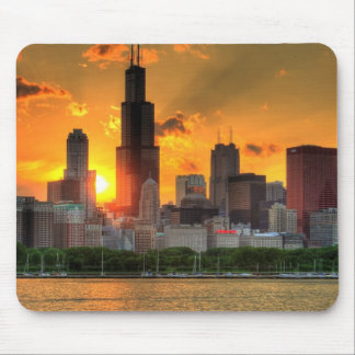 View of Chicago's skyline from Adler Mouse Mat